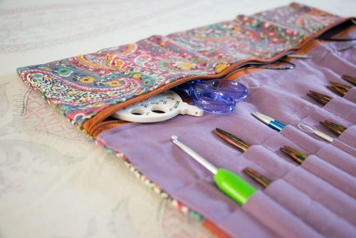 Étuis de rangement pour aiguilles à tricoter